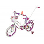 Detský bicykel 16 Mexller Sisi Bielo-fialový